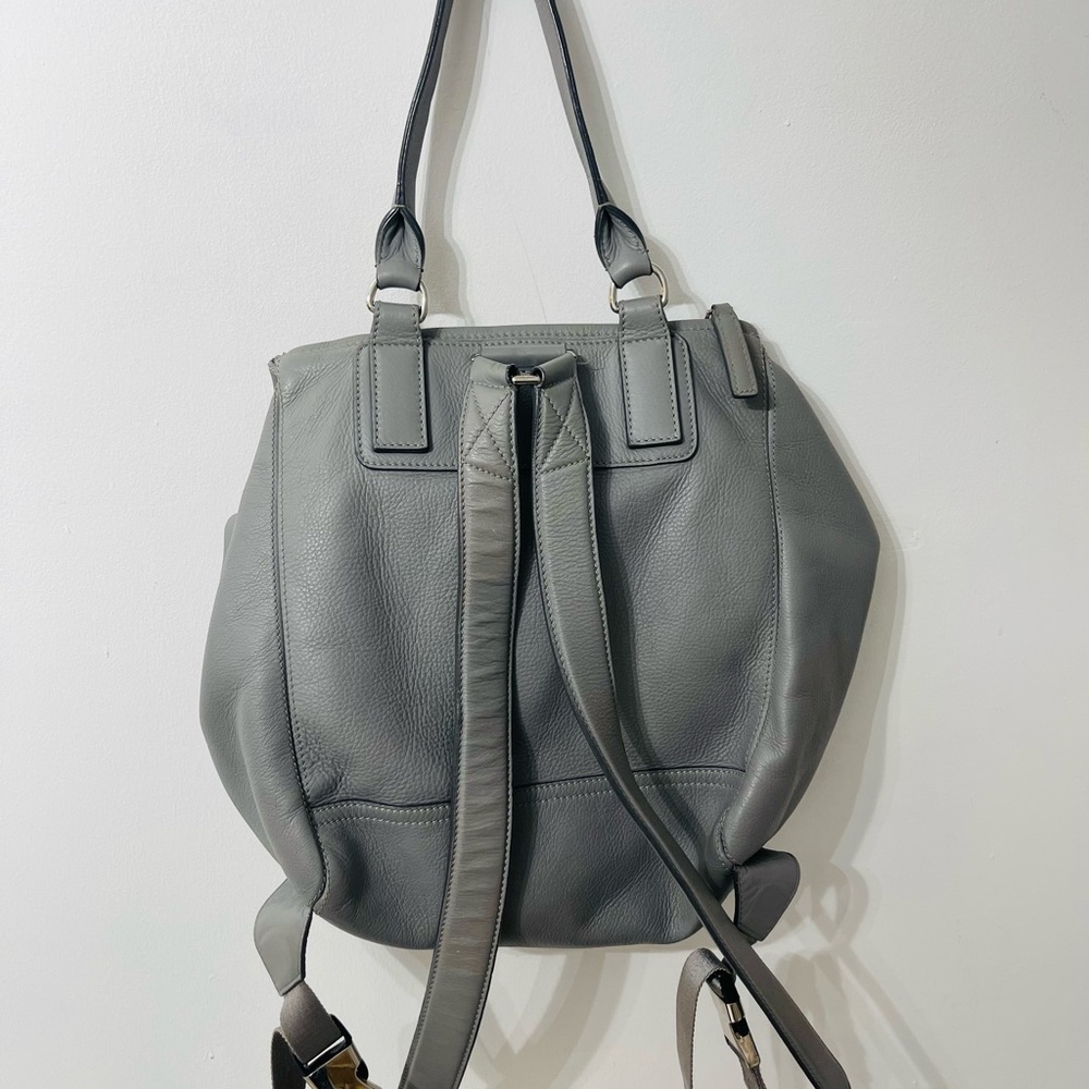 Givenchy Elegant Gray Leather Backpack - image 3